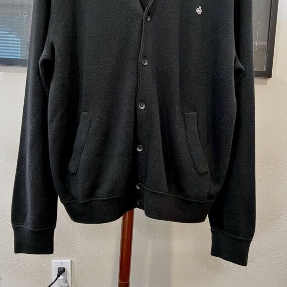 rag & bone - Winslow Crossgrain Cotton Cardigan Large - Black - Picture 5 of 6